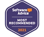Software Advice badge – Most Recommended 2021