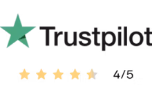 Trustpilot review score 4 van 5 sterren